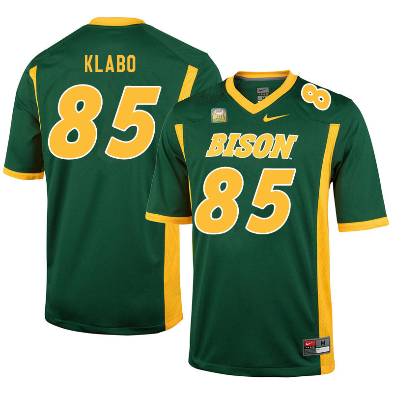 Men #85 Jaden Klabo North Dakota State Bison College Football Jerseys Sale-Green